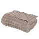 DAS HOME ΚΟΥΒΕΡΤΑ ΚΑΝΑΠΕ FLEECE 1387 TAUPE