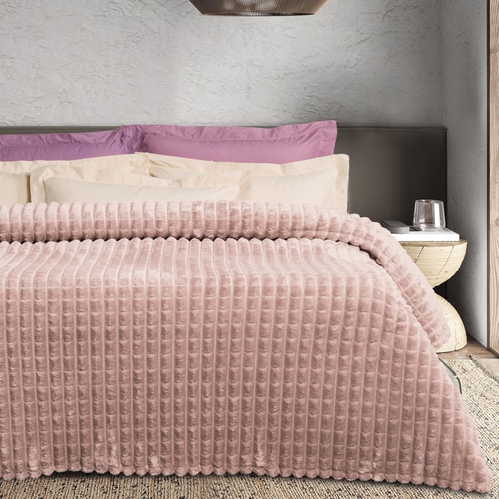 DAS HOME ΚΟΥΒΕΡΤΑ FLEECE 160Χ220 1388 NUDE