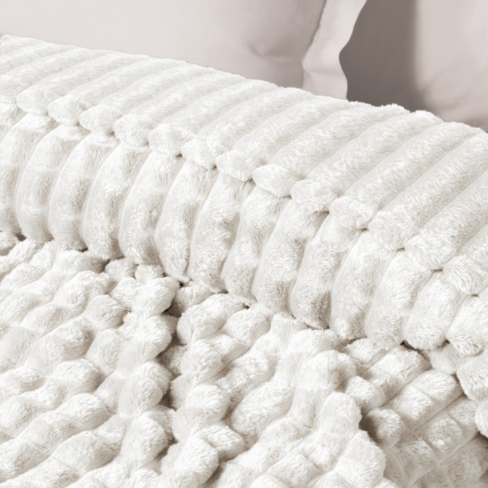 DAS HOME ΚΟΥΒΕΡΤΑ FLEECE 220Χ240 1386 WHITE