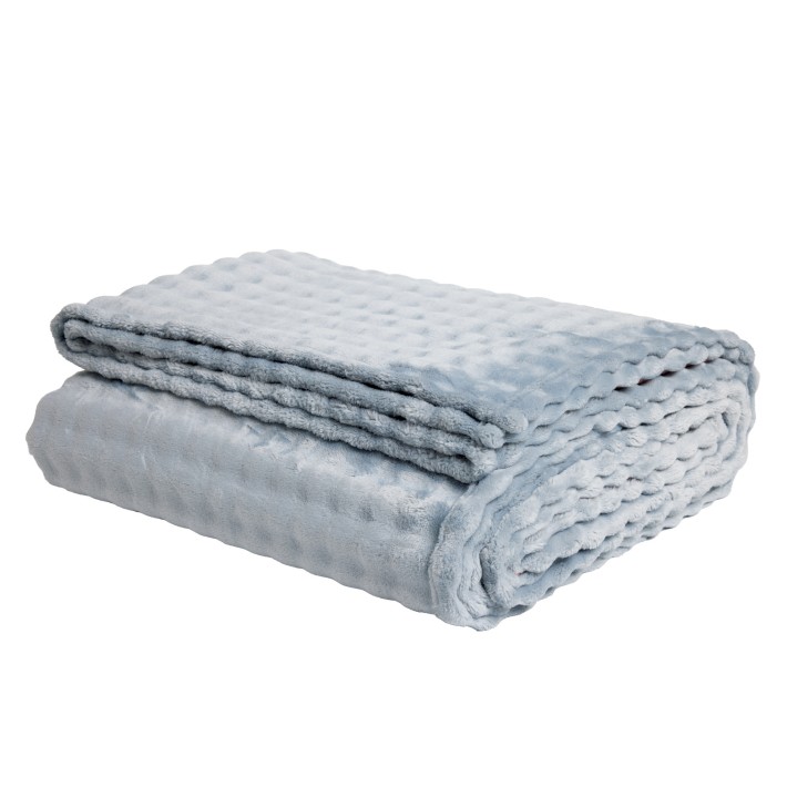 DAS HOME ΚΟΥΒΕΡΤΑ BUBBLE FLEECE 240Χ260 1371 LIGHT BLUE