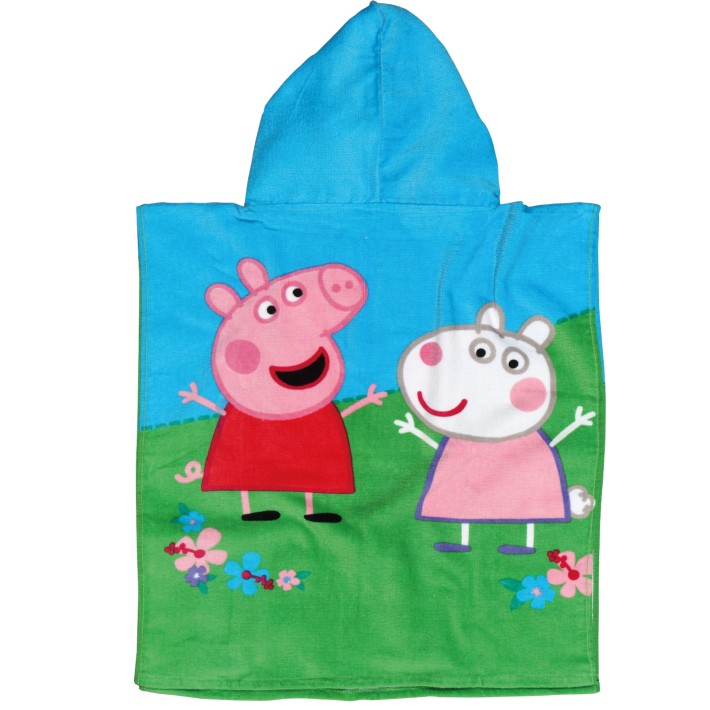 ΠΟΝΤΣΟ ΘΑΛΑΣΣΗΣ 50Χ115 PEPPA PIG 5869 ΓΑΛΑΖΙΟ, ΠΡΑΣΙΝΟ, ΡΟΖ