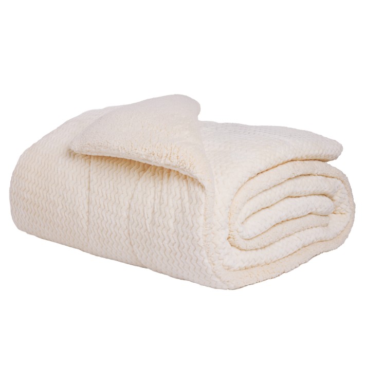 DAS HOME ΚΟΥΒΕΡΤΟΠΑΠΛΩΜΑ SHERPA ΜΟΝΟ 1366 ECRU
