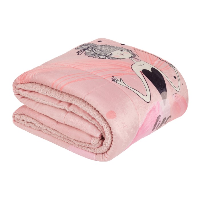 DAS KIDS ΚΟΥΒΕΡΤΟΠΑΠΛΩΜΑ 160Χ220 4973 PINK