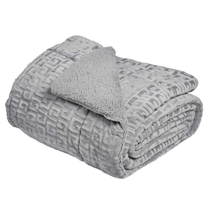 DAS HOME ΚΟΥΒΕΡΤΟΠΑΠΛΩΜΑ SHERPA ΥΠΕΡΔΙΠΛΟ 1392 GREY