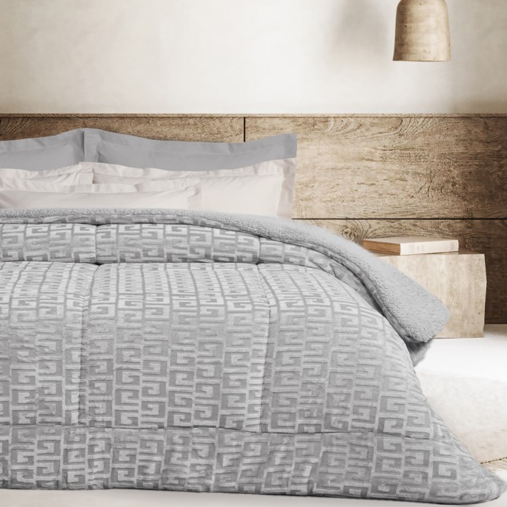 DAS HOME ΚΟΥΒΕΡΤΟΠΑΠΛΩΜΑ SHERPA ΥΠΕΡΔΙΠΛΟ 1392 GREY