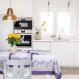DAS HOME ΤΡΑΠΕΖΟΜΑΝΤΗΛΟ 140Χ180 0722 ΛΕΥΚΟ, ΜΩΒ, ΠΡΑΣΙΝΟ