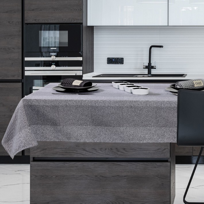 DAS HOME ΤΡΑΠΕΖΟΜΑΝΤΗΛΟ 140Χ240 0898 GREY