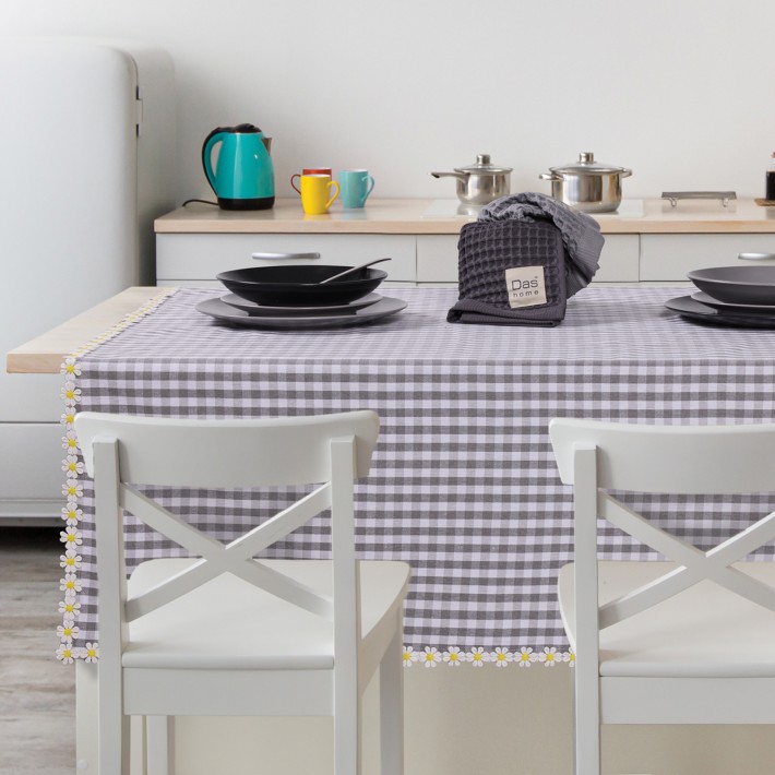 DAS HOME ΖΑΚΑΡ ΤΡΑΠΕΖΟΜΑΝΤΗΛΟ 140Χ240 0918 GREY