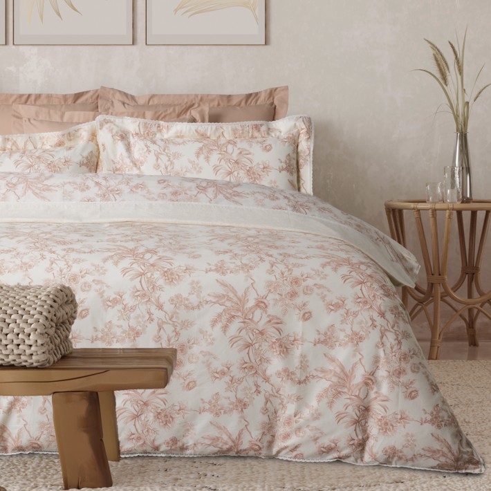 DAS HOME ΣΕΝΤΟΝΙΑ ΣΕΤ KING PRESTIGE 1717 CREAM, TERACOTTA