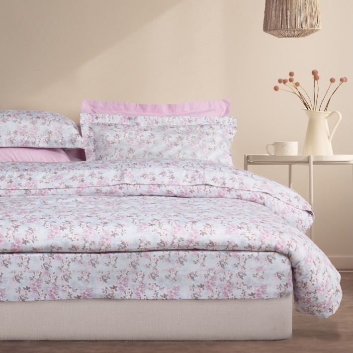 DAS HOME ΣΕΝΤΟΝΙΑ ΣΕΤ ΥΠΕΡΔΙΠΛΑ EXECUTIVE 1724 LIGHT GREY, PINK