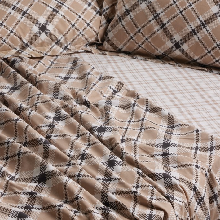 DAS HOME ΣΕΤ ΣΕΝΤΟΝΙΑ ΥΠΕΡΔΙΠΛΑ ΜΕ ΛΑΣΤΙΧΟ CASUAL 5435 BEIGE, BLACK