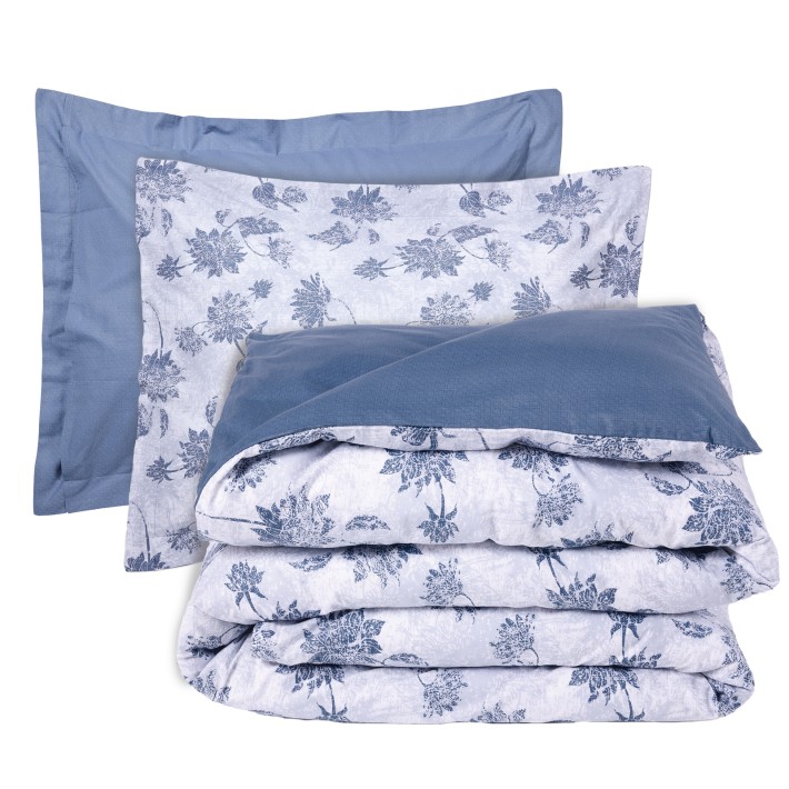 DAS HOME ΣΕΤ ΣΕΝΤΟΝΙΑ KING HAPPY 9672 BLUE, GREY
