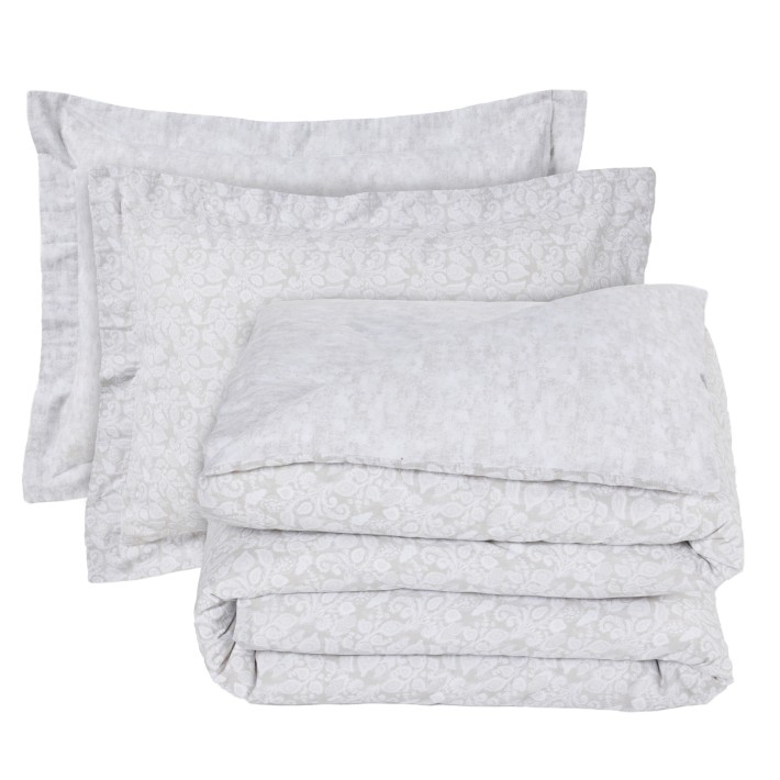 DAS HOME ΣΕΤ ΣΕΝΤΟΝΙΑ KING HAPPY 9678 TAUPE, WHITE
