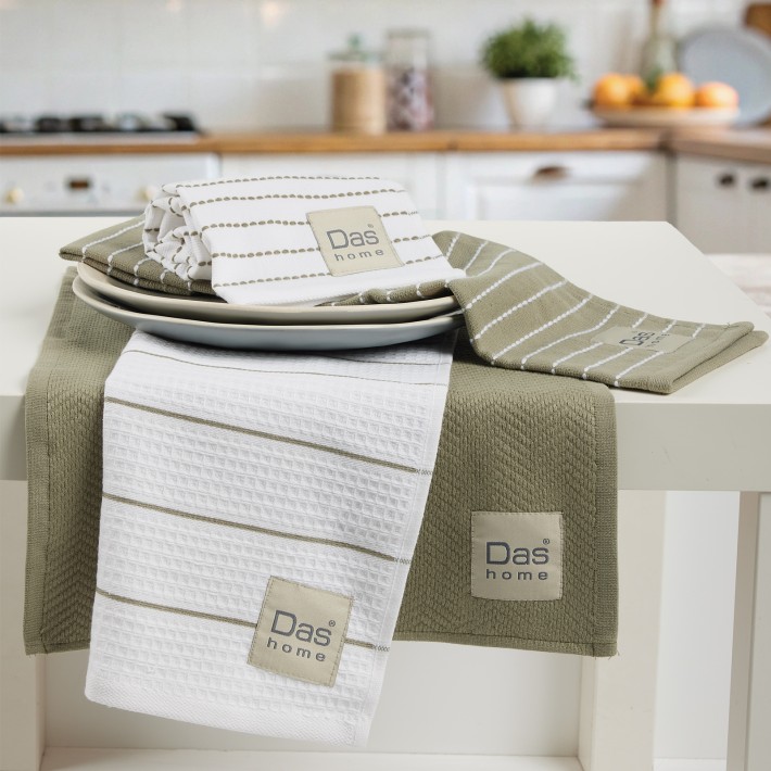 DAS HOME ΣΕΤ ΠΟΤΗΡΟΠΑΝΑ 2ΤΜΧ 30Χ50 0822 GREEN, WHITE