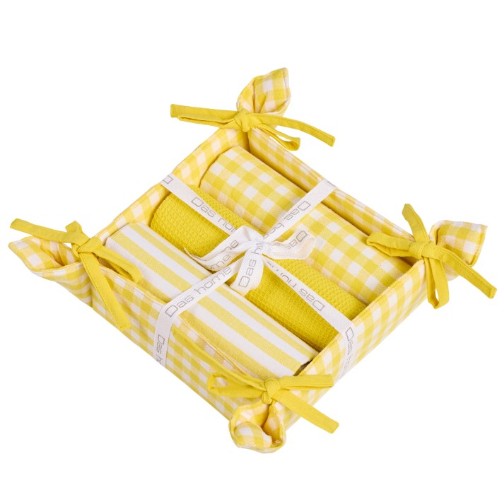 DAS HOME ΣΕΤ ΠΟΤΗΡΟΠΑΝΑ 3ΤΜΧ 45Χ65 0917 YELLOW