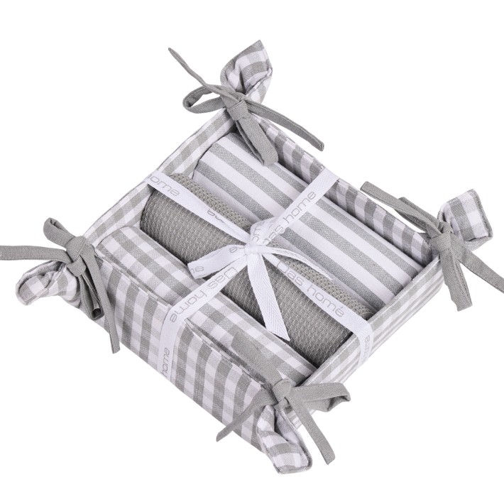 DAS HOME ΣΕΤ ΠΟΤΗΡΟΠΑΝΑ 3ΤΜΧ 45Χ65 0918 GREY