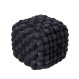 DAS HOME ΔΙΑΚΟΣΜΗΤΙΚΟ ΠΟΥΦ 43Χ43Χ40 2271 BLACK