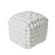 DAS HOME ΔΙΑΚΟΣΜΗΤΙΚΟ ΠΟΥΦ 43Χ43Χ40 2275 WHITE