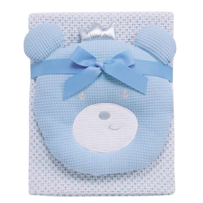 DAS BABY ΚΟΥΒΕΡΤΑ ΠΙΚΕ 75X100 RELAX 4959 BLUE, WHITE