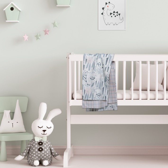 DAS BABY ΣΕΤ ΣΕΝΤΟΝΙΑ ΛΙΚΝΟΥ FUN 4879 ΓΚΡΙ, ΠΡΑΣΙΝΟ, ΣΟΜΟΝ