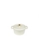 VOLCANO ΚΑΤΣΑΡΟΛΑΚΙ CAST-IRON ΛΕΥΚΟ ΜΕ ENAMEL 750ML 14ΕΚ.