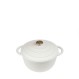 VOLCANO ΚΑΤΣΑΡΟΛΑ CAST-IRON ΛΕΥΚΗ ΜΕ ENAMEL 6200ML 28ΕΚ.