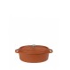 VOLCANO ΚΑΤΣΑΡΟΛΑΚΙ ΟΒΑΛ CAST-IRON ΚΕΡΑΜΙΔΙ ΜΕ ENAMEL 300ML 13(16INCL. HANDLES)X9,5X7,5ΕΚ.