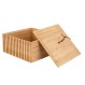 ESTIA ΚΟΥΤΙ ΑΠΟΘΗΚΕΥΣΗΣ ΚΑΙ ΟΡΓΑΝΩΣΗΣ ΜΠΑΝΙΟΥ BAMBOO ESSENTIALS 15x15x7cm