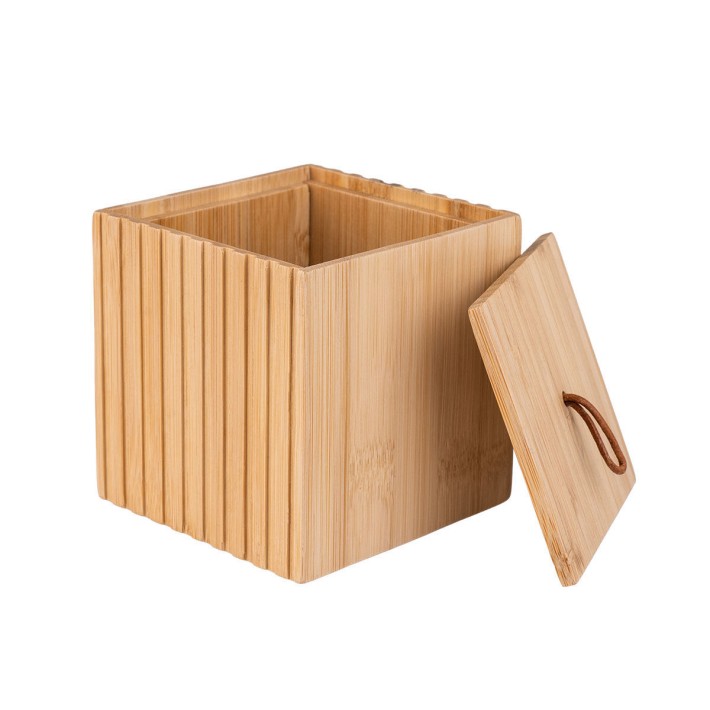 ESTIA ΚΟΥΤΙ ΑΠΟΘΗΚΕΥΣΗΣ ΚΑΙ ΟΡΓΑΝΩΣΗΣ ΜΠΑΝΙΟΥ BAMBOO ESSENTIALS 9x9x8cm