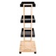 ESTIA ΤΡΟΛΛΕΙ ΚΟΥΖΙΝΑΣ BAMBOO ESSENTIALS 4 ΕΠΙΠΕΔΩΝ 40x30x88cm ΜΑΥΡΟ