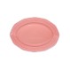 ESTIA ΠΙΑΤΕΛΑ ΟΒΑΛ ATHÉNÉE ΠΟΡΣΕΛΑΝΙΝΗ ΑΝΑΓΛΥΦΗ 25cm ROSE