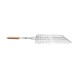 ESTIA ΣΧΑΡΑ ΨΗΣΙΜΑΤΟΣ BARBECUE ΜΕΤΑΛΛΙΚΗ 60x40cm ΜΕ ΞΥΛΙΝΗ ΛΑΒΗ