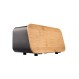 ESTIA ΨΩΜΙΕΡΑ BAMBOO ESSENTIALS ΜΕΤΑΛΛΙΚΗ ΜΕ ΚΑΠΑΚΙ 34.5x19x17cm ΜΑΥΡΗ