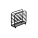 ESTIA ΧΑΡΤΟΠΕΤΣΕΤΟΘΗΚΗ METAL BLACK ΜΕΤΑΛΛΙΚΗ 12x5cm ΜΑΥΡΗ