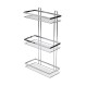 ESTIA ΕΤΑΖΕΡΑ ELEGANT ΜΕΤΑΛΛΙΚΗ ΙΣΙΑ 3 ΘΕΣΕΩΝ 46x25x12.5cm ΧΡΩΜΙΟΥ