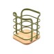 ESTIA ΘΗΚΗ ΓΙΑ ΚΟΥΤΑΛΕΣ BAMBOO ESSENTIALS ΜΕΤΑΛΛΙΚΗ 12x12x14.5cm ΛΑΔΙ