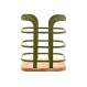 ESTIA ΘΗΚΗ ΓΙΑ ΚΟΥΤΑΛΕΣ BAMBOO ESSENTIALS ΜΕΤΑΛΛΙΚΗ 12x12x14.5cm ΛΑΔΙ