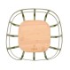 ESTIA ΦΡΟΥΤΙΕΡΑ BAMBOO ESSENTIALS ΜΕΤΑΛΛΙΚΗ 24x24x12.7cm ΛΑΔΙ