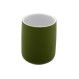 ESTIA ΠΟΤΗΡΑΚΙ ΜΠΑΝΙΟΥ OLIVE SERIES ΠΗΛΙΝΟ 7.5x7.5x9.7cm ΛΑΔΙ