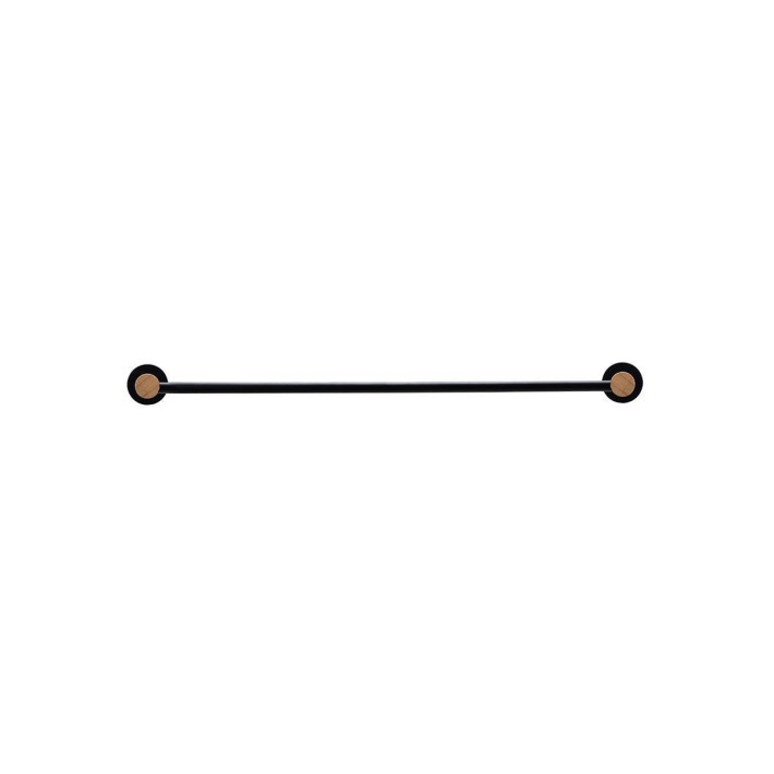 ESTIA ΠΕΤΣΕΤΟΘΗΚΗ ΕΠΙΤΟΙΧΙΑ BAMBOO ESSENTIALS ΜΟΝΗ ΜΕΤΑΛΛΙΚΗ 9x65.4x5.2 ΜΑΥΡΗ