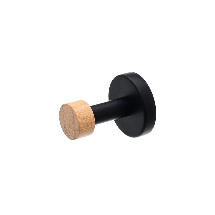 ESTIA ΚΡΕΜΑΣΤΡΑ ΕΠΙΤΟΙΧΙΑ BAMBOO ESSENTIALS ΜΟΝΗ ΜΕΤΑΛΛΙΚΗ ΜΑΥΡΗ
