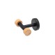 ESTIA ΚΡΕΜΑΣΤΡΑ ΕΠΙΤΟΙΧΙΑ BAMBOO ESSENTIALS ΔΙΠΛΗ ΜΕΤΑΛΛΙΚΗ ΜΑΥΡΗ