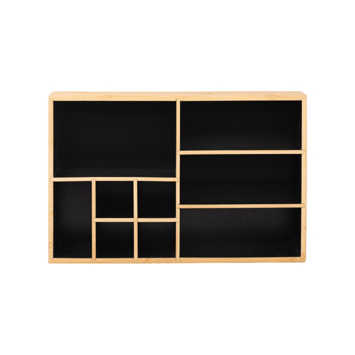 ESTIA ΘΗΚΗ ΟΡΓΑΝΩΣΗΣ ΚΑΛΛΥΝΤΙΚΩΝ BAMBOO 9 ΘΕΣΕΩΝ 33x21x9cm
