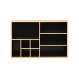 ESTIA ΘΗΚΗ ΟΡΓΑΝΩΣΗΣ ΚΑΛΛΥΝΤΙΚΩΝ BAMBOO 9 ΘΕΣΕΩΝ 33x21x9cm