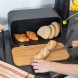 ESTIA ΨΩΜΙΕΡΑ BAMBOO ESSENTIALS ΜΕΤΑΛΛΙΚΗ ΜΕ ΚΑΠΑΚΙ 34.5x19x17cm ΜΑΥΡΗ