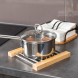ESTIA ΒΑΣΗ ΜΑΓΕΙΡΙΚΟΥ ΣΚΕΥΟΥΣ BAMBOO ESSENTIALS ME ΑΝΟΞΕΙΔΩΤΟ ΑΤΣΑΛΙ ΠΤΥΣΣΟΜΕΝΗ 22x21.3x2.2cm