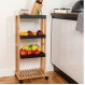 ESTIA ΤΡΟΛΛΕΙ ΚΟΥΖΙΝΑΣ BAMBOO ESSENTIALS 4 ΕΠΙΠΕΔΩΝ 40x30x88cm ΜΑΥΡΟ