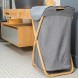 ESTIA ΚΑΛΑΘΙ ΑΠΛΥΤΩΝ BAMBOO ESSENTIALS ΜΕ ΘΗΚΗ ΠΟΛΥΕΣΤΕΡΑ ΠΤΥΣΣΟΜΕΝΟ 40x40x70cm