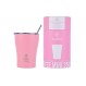 ESTIA ΘΕΡΜΟΣ COFFEE MUG SAVE THE AEGEAN 350ml BLOSSOM ROSE