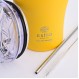 ESTIA ΘΕΡΜΟΣ COFFEE MUG SAVE THE AEGEAN 350ml PINEAPPLE YELLOW